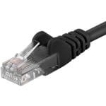 Patchcord UTP RJ45-RJ45 Cat.5e 0.25m negru,UTP-5E-0.25-BK, pachcord din cupru - imagine 2