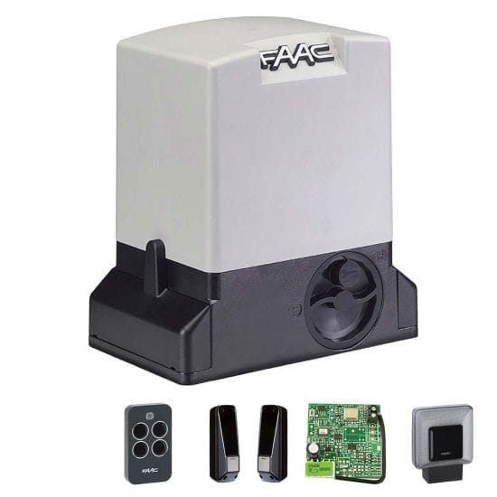 Kit automatizare poarta culisanta Faac 740 E Z16, 15 metri, 500 Kg, 230 V