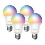 Smart Wi-Fi Light Bulb, Multicolor, 4-Pack SPEC: 2.4 GHz, IEEE