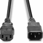 Cablu de alimentare Lindy C14-C13 2m, negru