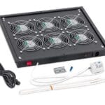 Panou ventilatie Triton pentru rack de podea 19", 6 ventilatoare