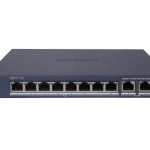 Switch PoE Hikvision DS-3E1310P-EI/M: 8 × 10/100 Mbps PoE ports,2