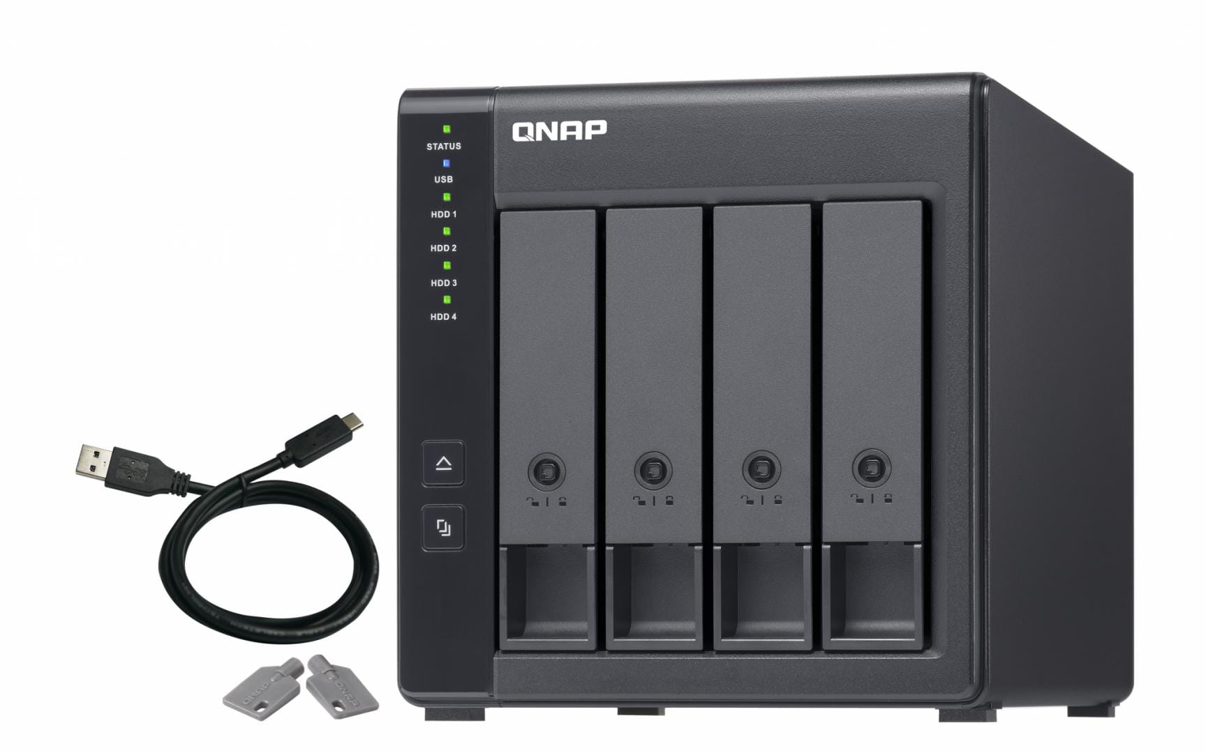 overlay_1f40f31a2829627341e9f096af890922.jpg Extensie USB QNAP TR-004 4-Bay, 2.5/3.5 SATA 3Gbps HDD (compatibile - imagine 1