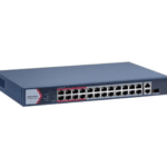 Switch PoE Hikvision DS-3E1326P-EI/M: 24 × 10/100 Mbps PoE port,1