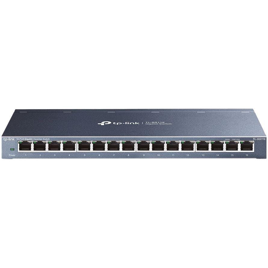 overlay_33d46239519f0cd3b1919d13c3b6ad65.jpg Switch TP-Link TL-SG116, 16 port, 10/100/1000 Mbps - imagine 1