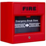 Buton de incendiu cu geam de sticla, rosu ND-EBG911
