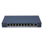 Switch PoE Hikvision DS-3E1310HP-EI(B): 8 x 10/100M PoE Ports, 2