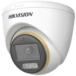 Camera de supraveghere Turret 2MP ColorVu Dual-light Hikvision DS-2CE72DF3T-LFS(2.8MM), lentila