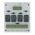 Modul electronic pentru doua usi cu incuietori tip fail-safe cu