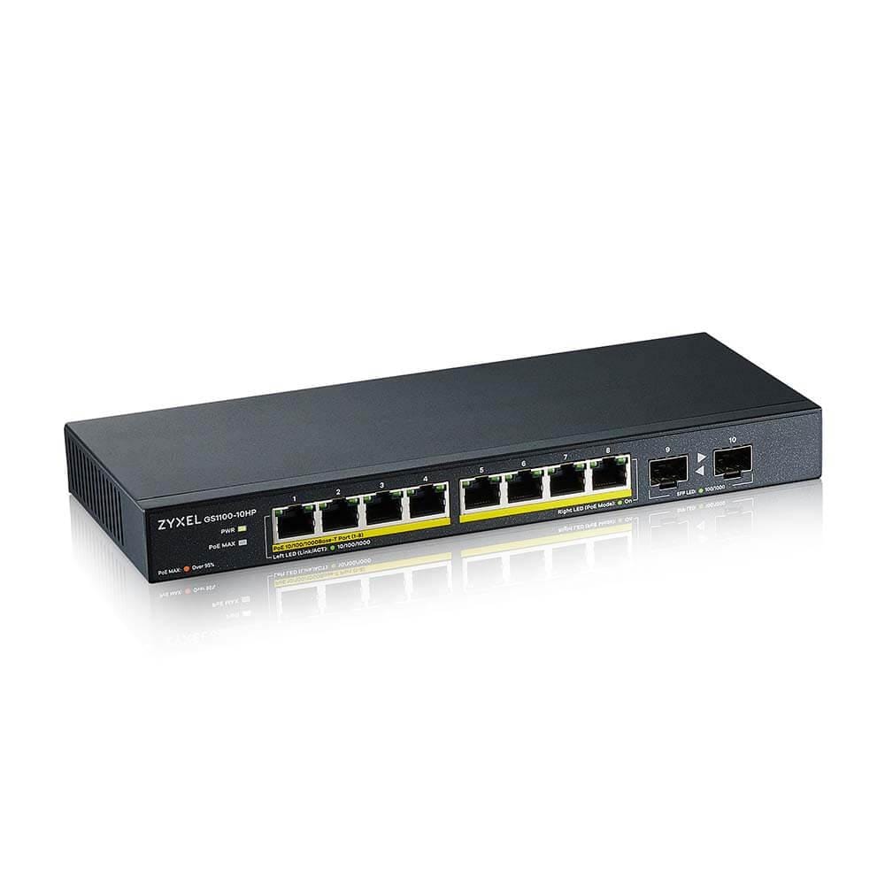overlay_4d39cd64fa24ab809629014c3270c324.jpg ZYXEL GS1100-10HP 10PORT GBE POE SWITCH - imagine 1