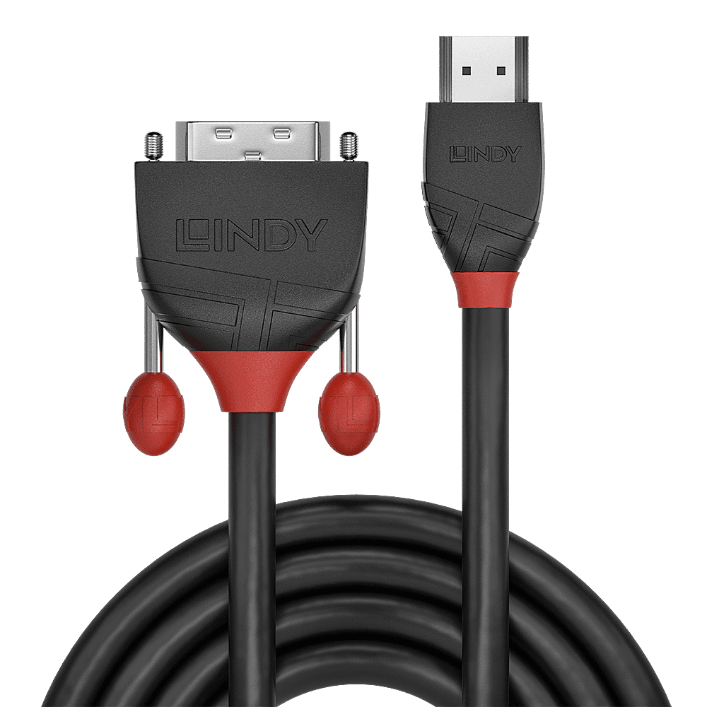 overlay_521c57b169be1adaa0d430dbd6cb9e0b.png Cablu Lindy HDMI to DVI-D Cable, lungime 5m, rezolutie maxima - imagine 1