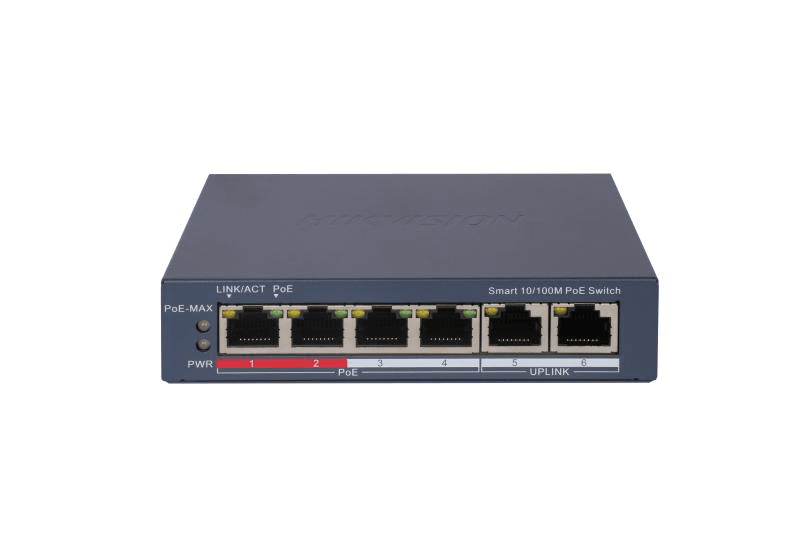 overlay_52866b76dd33b36d39fba496253c7aab.png Switch PoE Hikvision DS-3E1106P-EI: 4 × 10/100 Mbps PoE port,2 - imagine 1