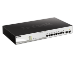 D-Link Switch 10 porturi POE smart maaged DGS-1210-10MP, Interfata: 8 - imagine 2