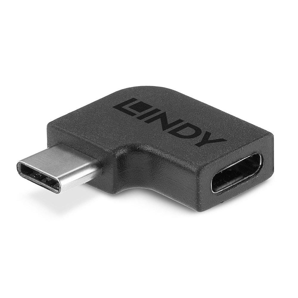 overlay_5e292e50583ceaba25ce85e06eb5641e.jpg Adaptor Lindy USB-C 3.2 la USB C 90°, material PVC, - imagine 1