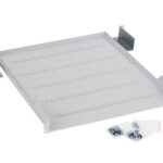 Raft fix perforat Triton 19" 1U/550 capacitate incarcare 40kg, gri