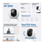 TP-LINK TAPO C220 camera supraveghere WI-FI pentru interior cu funcție - imagine 2