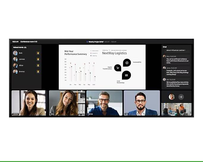 overlay_7f316f1630c174b1f0d8bd2b6df3c636.jpg Monitor signage SAMSUNG QP105D, 105". Garantie 3 ani. Necesita suport - imagine 1