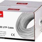 Cablu UTP CAT5E 305m; Alimentare PoE: maxim 160m, conductor: 0.45*