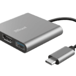 Hub USB Trust Dalyx, 3 porturi USB-C, silver