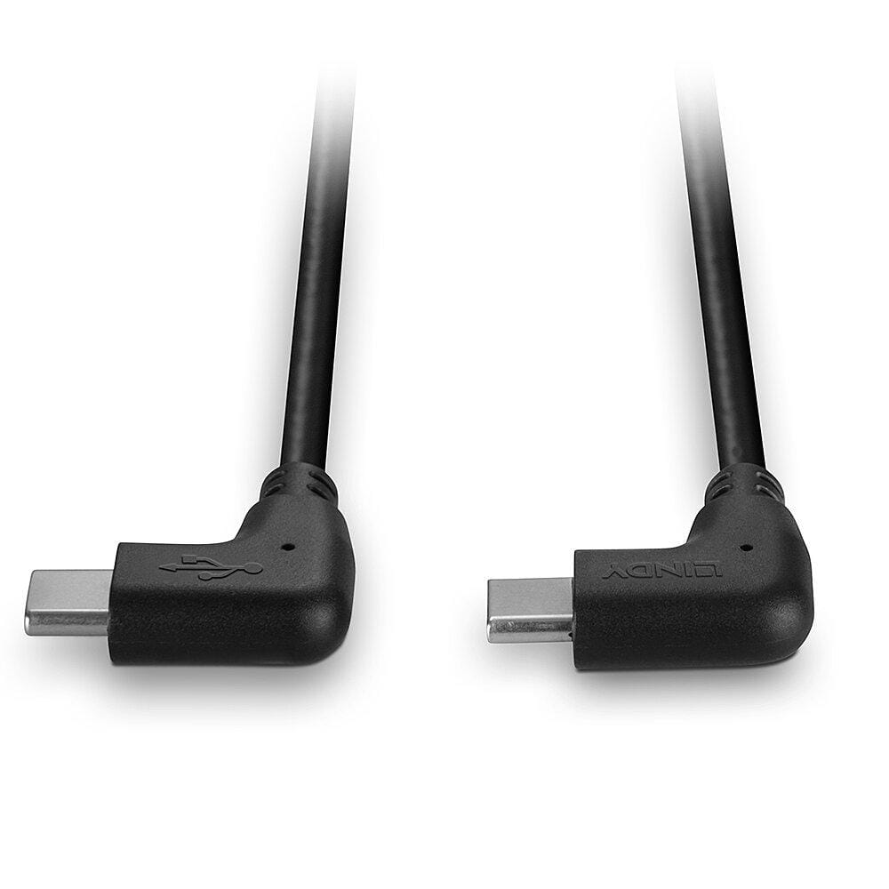 overlay_855c83f959523034925fd9a17f3729dd.jpg Cablu Lindy USB C 2 x 90°, lungime 1m, putere - imagine 1