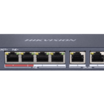 Switch Hikvision DS-3E0106P-E-M, Switching capacity 1.6 Gbps, 4 x 10/100Mbps