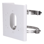 Suport de montaj pe stalp Hikvision DS-1275ZJ-S-SUS, dimensiuni: 144 mm