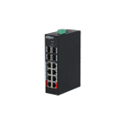 Dahua PoE Hardened Managed Desktop Layer 2 Switch, 12 Ports,