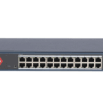 Switch Hikvision DS-3E1524-EIV3: 24 × gigabit RJ45 ports, tensiune alimentare