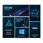 Mercusys AC1200 Wi-Fi Bluetooth PCIe Adapter - imagine 7