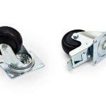 Set 4 roti Triton 2 roti cu frana, incarcare maxima