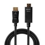 Cablu Lindy LY-36924, DisplayPort to HDMI 10.2G, 5m, negru - imagine 3