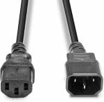 Cablu de alimentare Lindy C14-C13 3m, negru - imagine 2