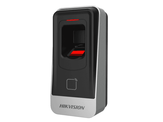 overlay_b079706ff0be26fc015e3509abf4bfa3.png Cititor biometric si card MIFARE Hikvision, DS-K1201AMF; citeste carduri MIFARE, - imagine 1