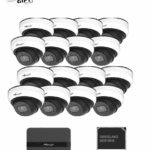 Kit supraveghere video Milesight 16 camere Dome MS-C2973-PD + 1