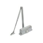 Amortizor hidraulic cu brat SA-6033AW-sv, argintiu; Pentru: usi cu greutatea