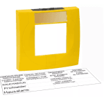 HW Carcasa buton cu geam galben s. RAL1021, 704902.