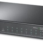 "8-Port 10/100Mbps + 3-Port Gigabit Desktop Switch with 8-Port PoE+