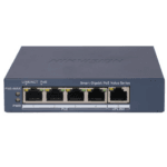 Switch PoE Hikvision DS-3E1505P-EI/M, 4 × Gigabit PoE port,1 ×