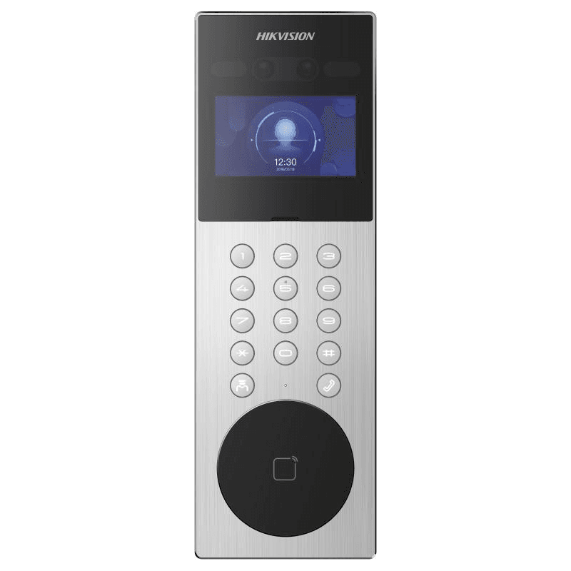 overlay_f9bb5985118cc81915b3fbd4791ccc65.png Post exterior videointerfon IP Hikvision DS-KD9203-ME6, recunoastere faciala, pin, card, - imagine 1
