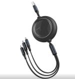 CABLU alimentare si date Baseus Bright Mirror 2 One-for-three Retractable, - imagine 3